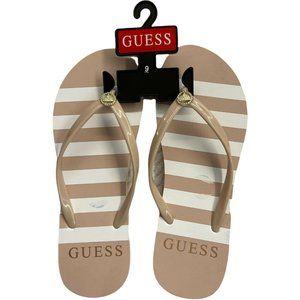 🌹Women’s Flip Flops Sandals Guess WG LENT13-C Light Pink SY Striped Size 9